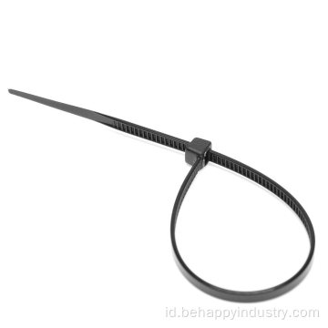 Ikatan zip plastik mengunci ikatan kabel hitam self-locking